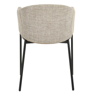 Alora Fabric Dining Chair in Beige