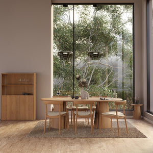 Eden 220cm Dining Table in Oak