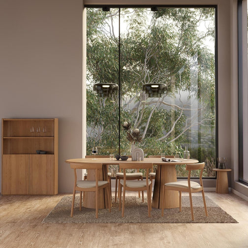 Eden 220cm Dining Table in Oak