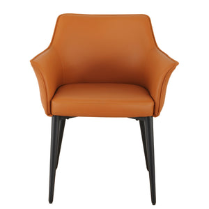 Enzo Leatherette Dining Chair in Tan