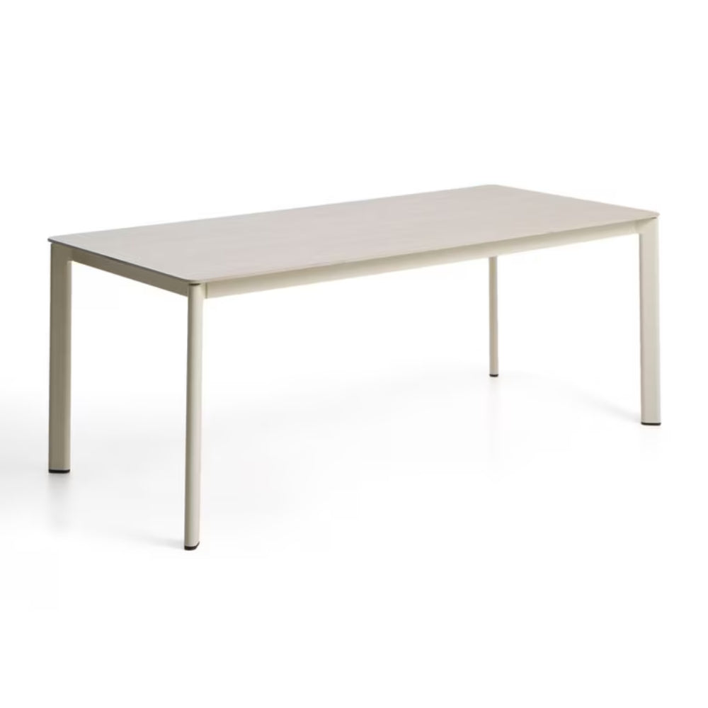 Vance 180cm Stone Dining Table in Beige/Travertine