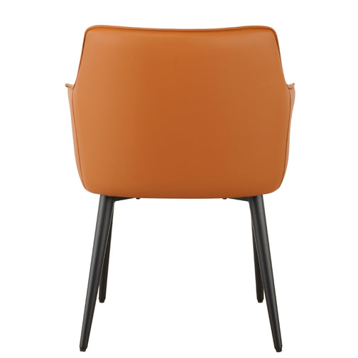 Enzo Leatherette Dining Chair in Tan