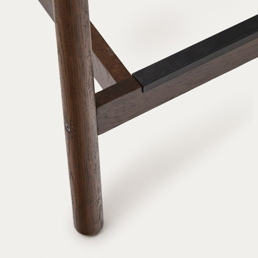 Elsie Rope Kitchen Bar Stool in Walnut/Natural