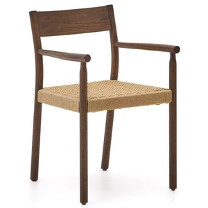 Elsie Rope Dining Chair in Walnut/Natural