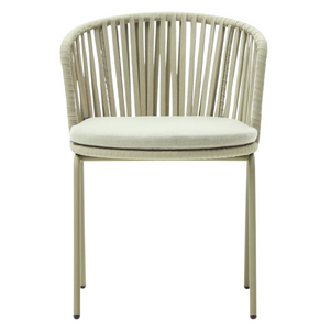 Albin Rope Dining Chair in Pastel Green