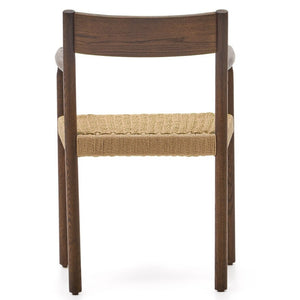 Elsie Rope Dining Chair in Walnut/Natural