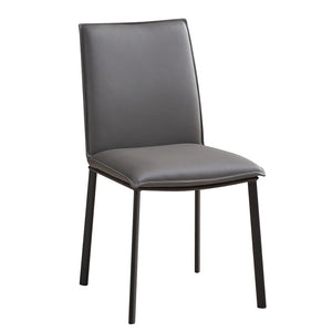 Louie Leather Dining Chair in Anthracite