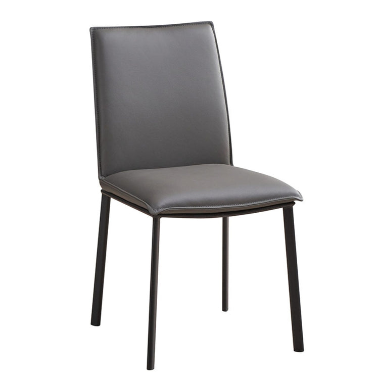 Louie Leather Dining Chair in Anthracite