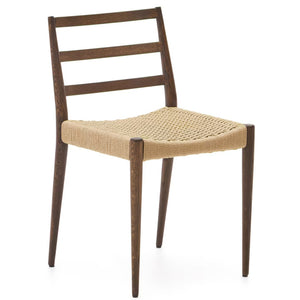 Maria Rope Dining Chair in Walnut/Natural