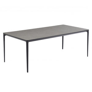 Dallas 210cm Ceramic Dining Table in Light Grey