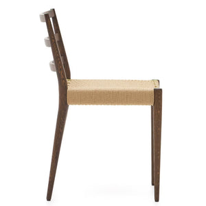 Maria Rope Dining Chair in Walnut/Natural