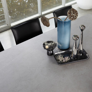 Dallas 180cm Ceramic Dining Table in Light Grey