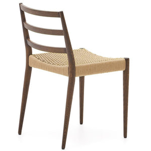 Maria Rope Dining Chair in Walnut/Natural