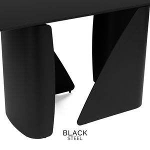 Isabella 180-270cm Steel & Stone Extendable Dining Table "Create Your Own"