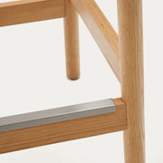 Meredith Rope Kitchen Bar Stool in Oak/Natural