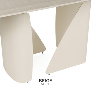 Isabella 180-270cm Steel & Stone Extendable Dining Table "Create Your Own"