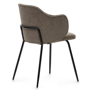 Kelly Fabric Dining Chair in Stone