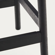Meredith Rope Kitchen Bar Stool in Black/Natural