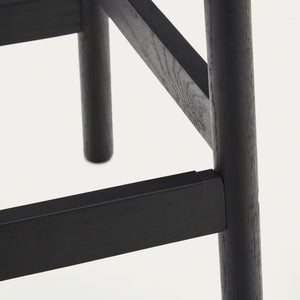 Meredith Rope Kitchen Bar Stool in Black/Natural