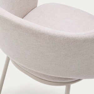 Bowie Fabric Dining Chair in Beige