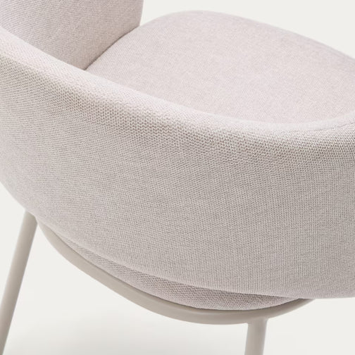 Bowie Fabric Dining Chair in Beige