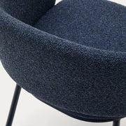 Bowie Fabric Dining Chair in Blue