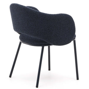 Bowie Fabric Dining Chair in Blue
