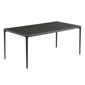 Dallas 180cm Ceramic Dining Table in Dark Grey