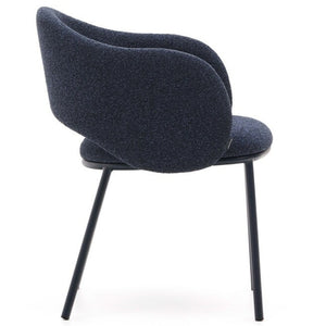 Bowie Fabric Dining Chair in Blue