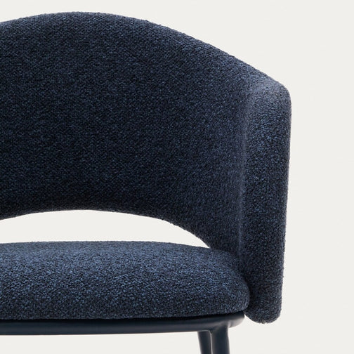 Bowie Fabric Dining Chair in Blue
