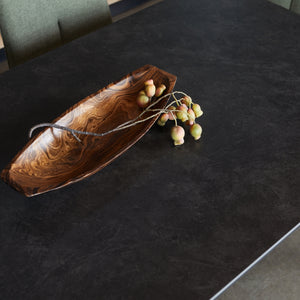 Dallas 180cm Ceramic Dining Table in Dark Grey