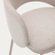 Bowie Fabric Kitchen Bar Stool in Beige