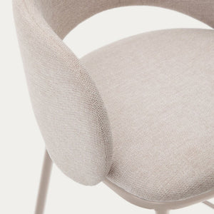 Bowie Fabric Kitchen Bar Stool in Beige