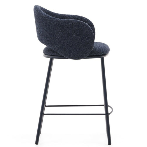 Bowie Fabric Kitchen Bar Stool in Blue