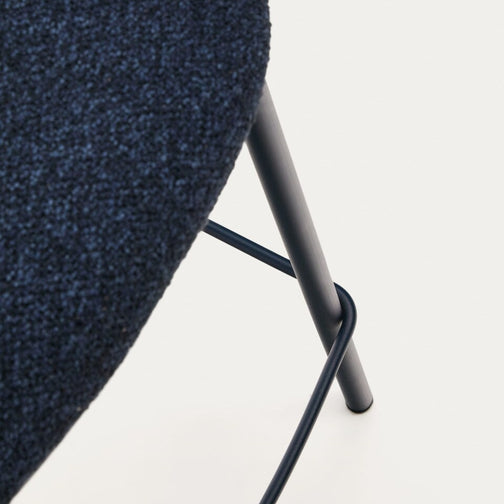 Bowie Fabric Kitchen Bar Stool in Blue