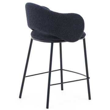 Bowie Fabric Kitchen Bar Stool in Blue