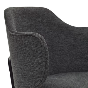 Kelly Fabric Dining Chair in Dark Grey