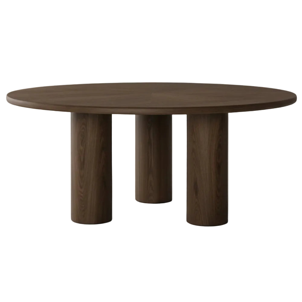 Leora 180cm Dining Table in Dark Walnut