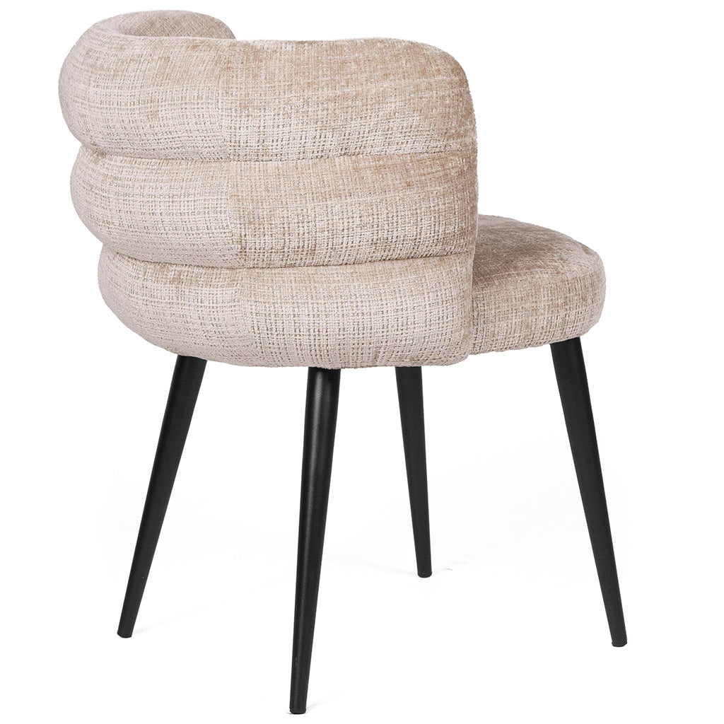 Alistair Fabric Dining Chair in Latte