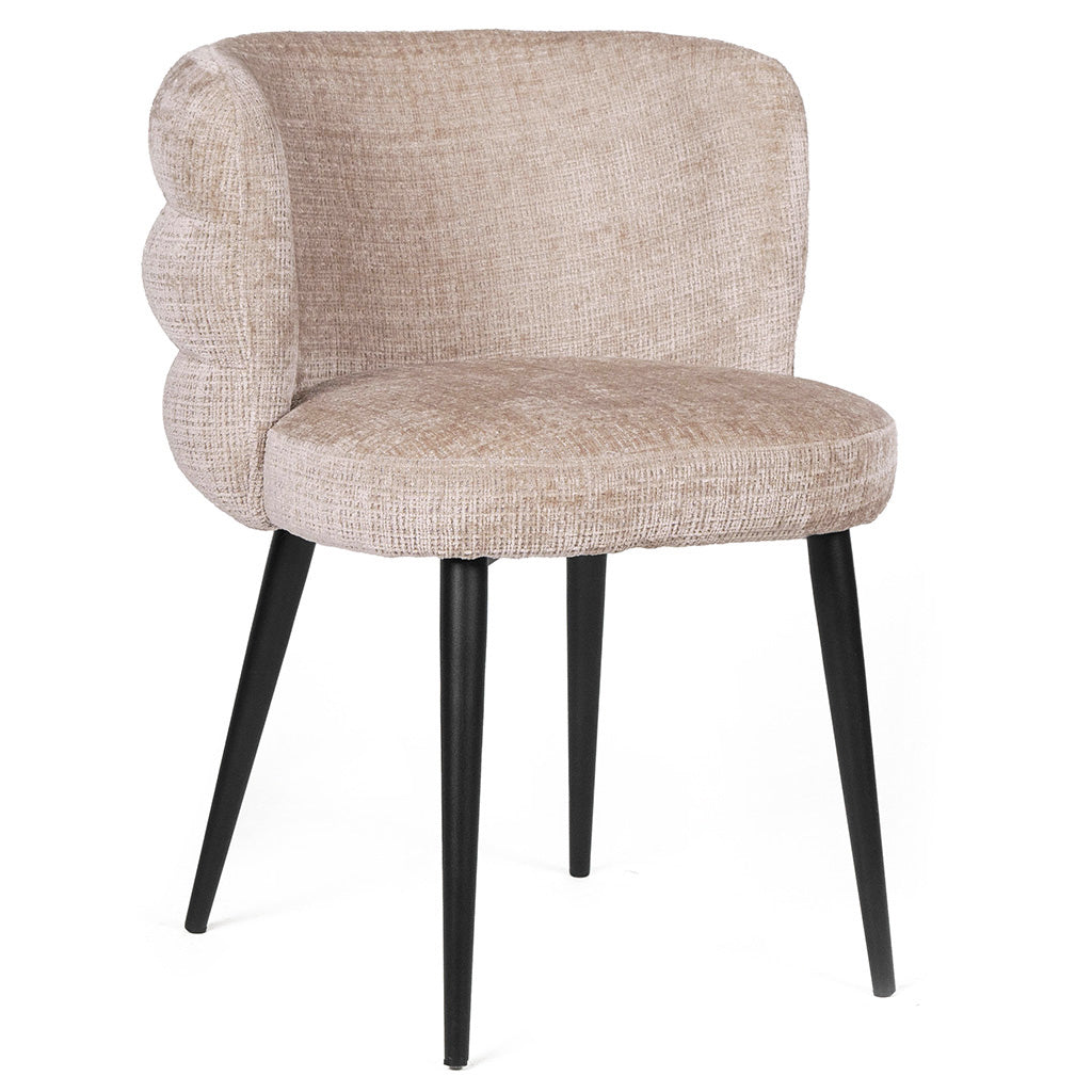 Alistair Fabric Dining Chair in Latte