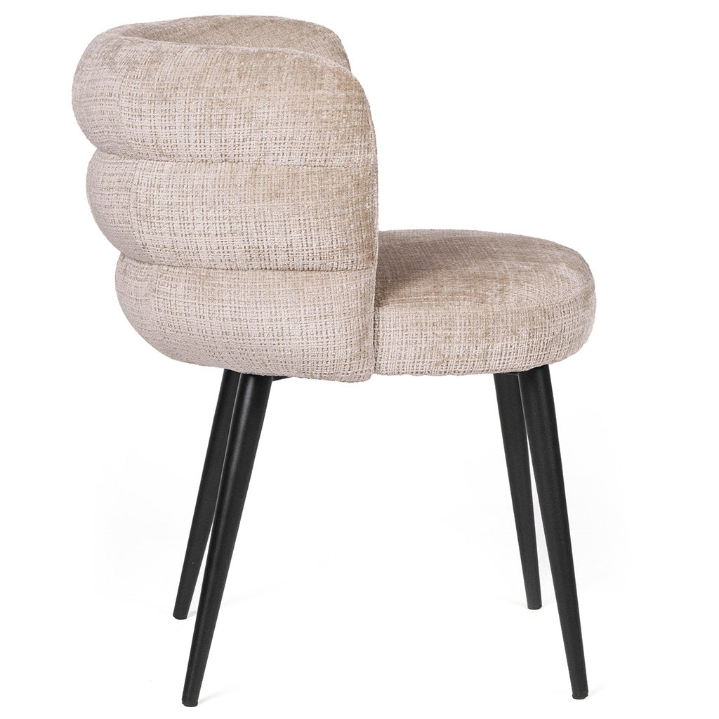 Alistair Fabric Dining Chair in Latte