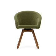 Arlo Fabric Swivel Dining Chair in Green