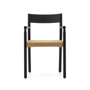 Elsie Rope Dining Chair in Black/Natural
