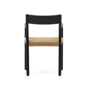 Elsie Rope Dining Chair in Black/Natural