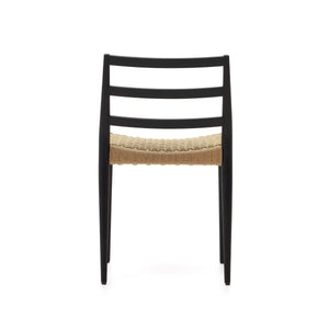 Maria Rope Dining Chair in Black/Natural