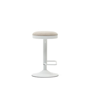 Jordan Fabric Kitchen Bar Stool in Beige