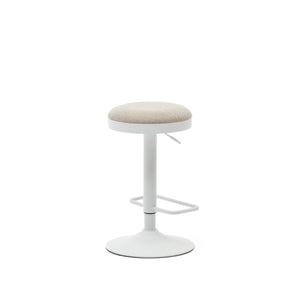 Jordan Fabric Kitchen Bar Stool in Beige