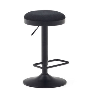 Jordan Fabric Kitchen Bar Stool in Black