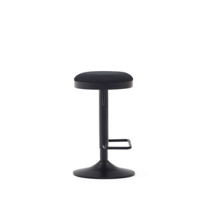 Jordan Fabric Kitchen Bar Stool in Black