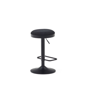 Jordan Fabric Kitchen Bar Stool in Black